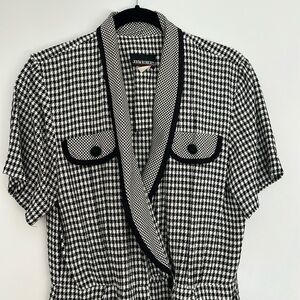 vintage hounds tooth jumpsuit